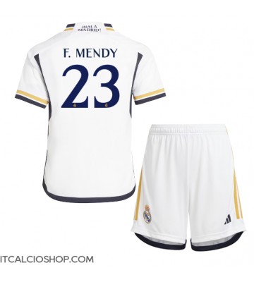 Real Madrid Ferland Mendy #23 Prima Maglia Bambino 2023-24 Manica Corta (+ Pantaloni corti)